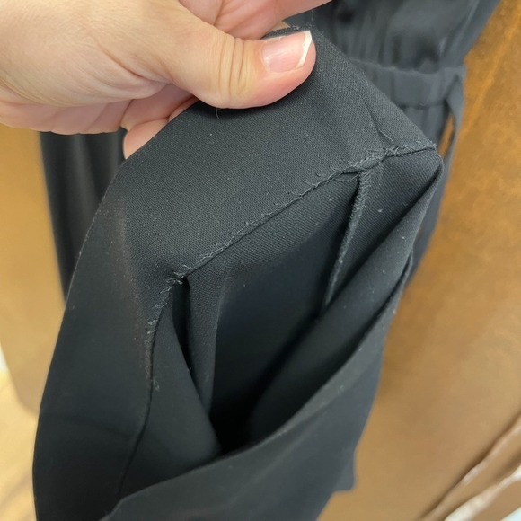 Cos Wide Leg Jumpsuit Womens 10 Black Sleeveless Modern Career Teacher Business - Picture 11 of 12